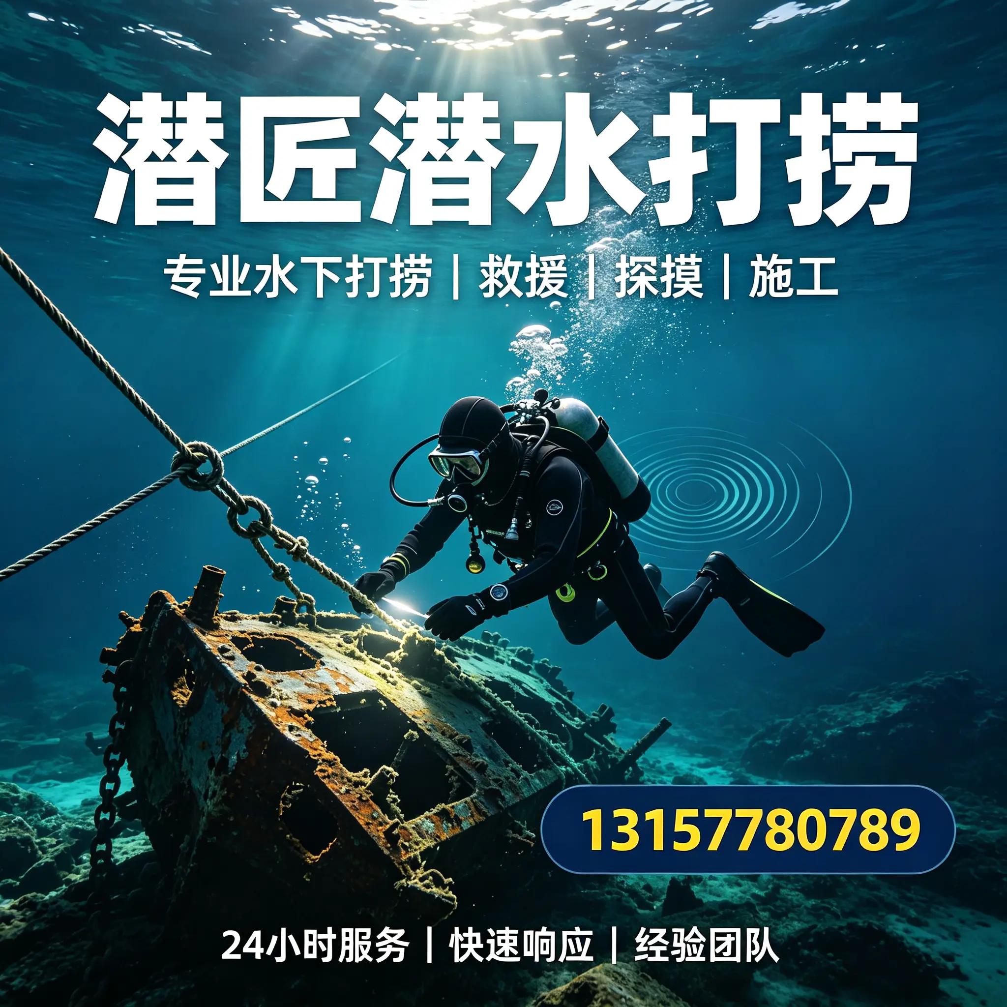 洱源水下打捞作业服务产品